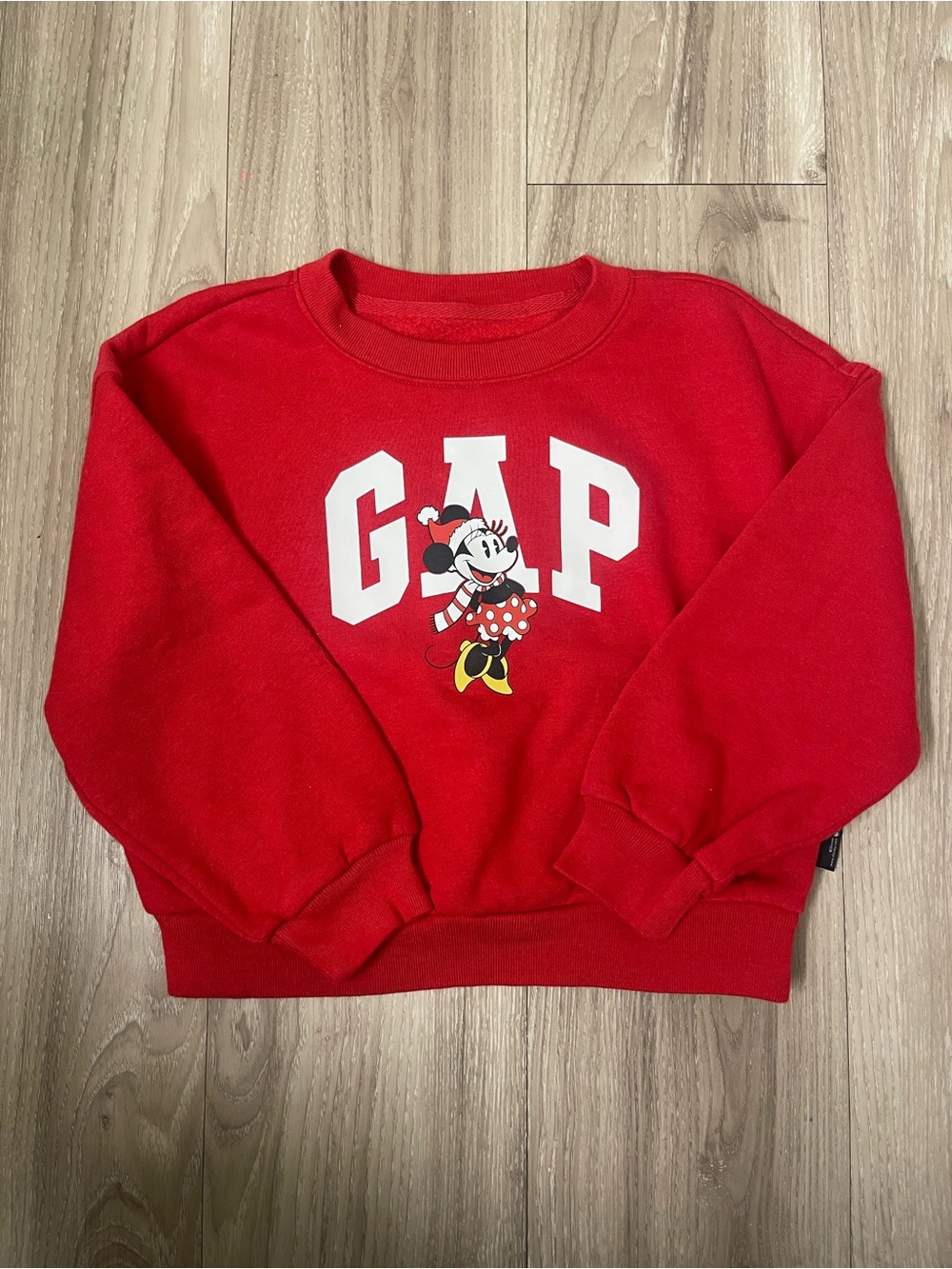 GAP Kids Bright Red Minnie Mouse Sweatshirt